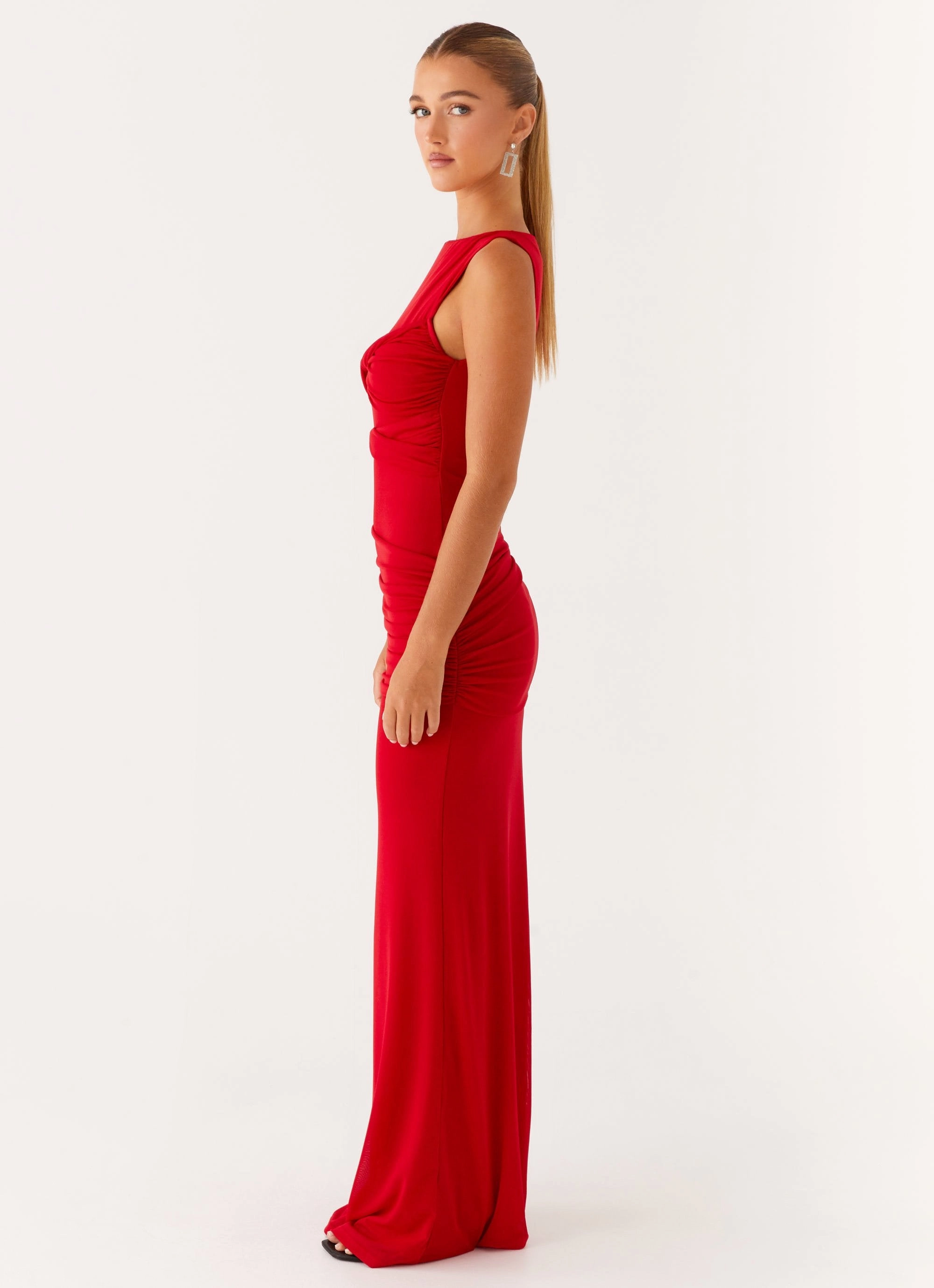 hypoallergenic Missy Maxi Dress - Red