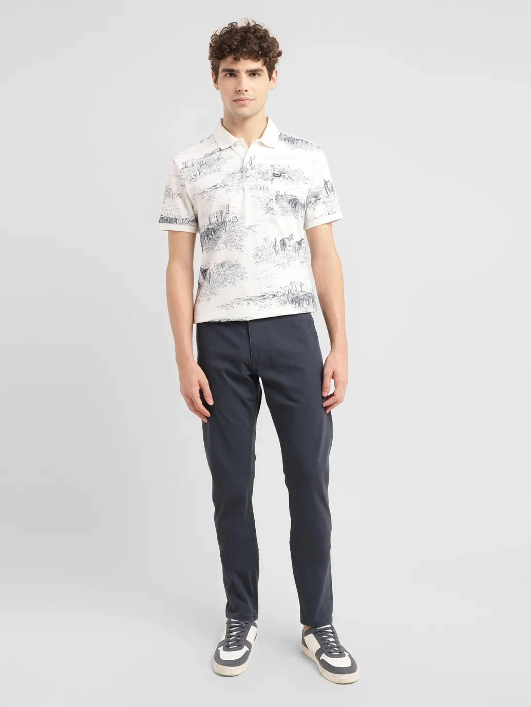 Soft Fabric Day-to-Day Wear Men's 512 Indigo Slim Tapered Fit Chinos