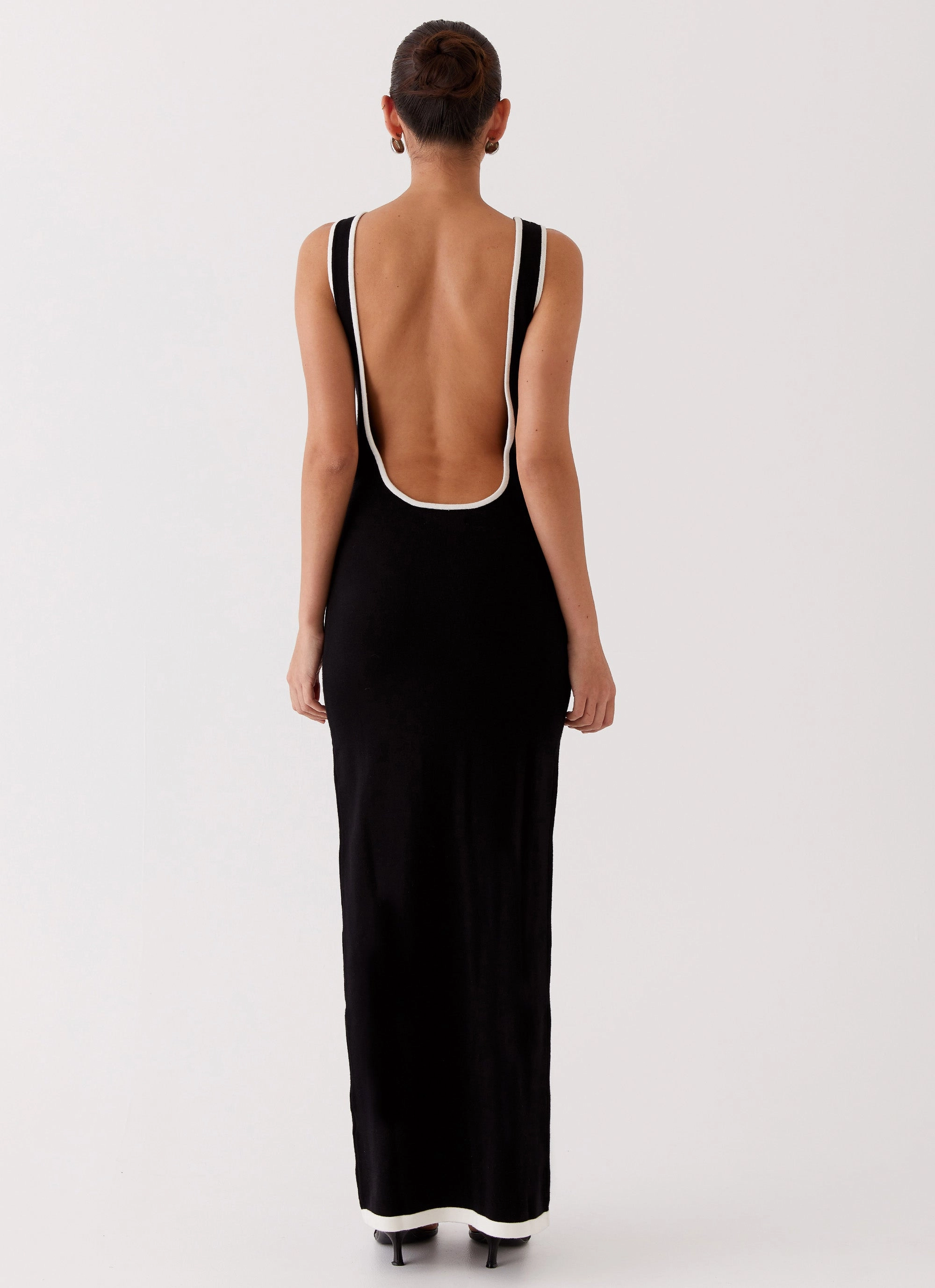 Lost In Paris Knit Maxi Dress - Black Birthday-Celebration
