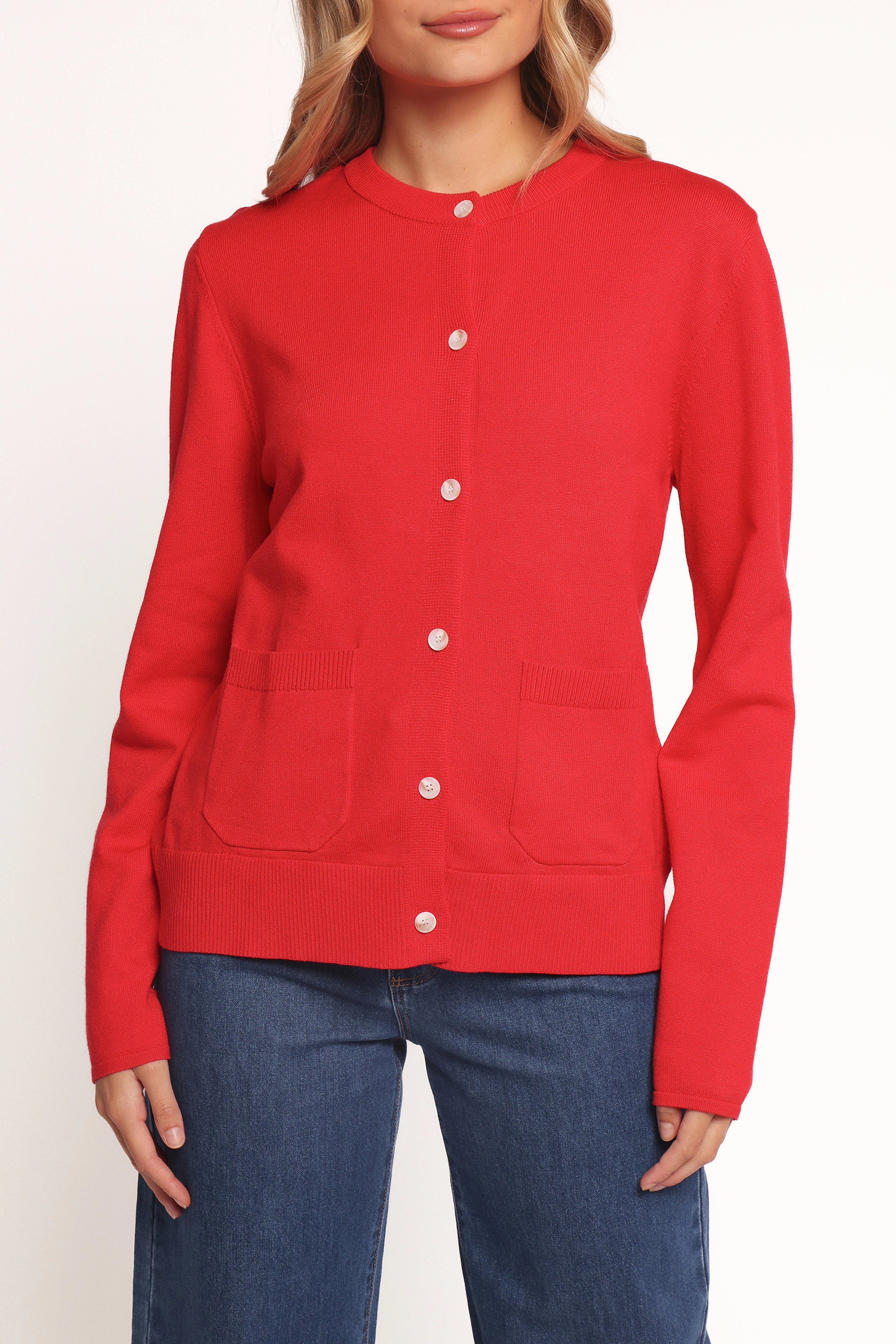 Abner Cardigan - Red Casual Wear Layered HeatTrap Stitching