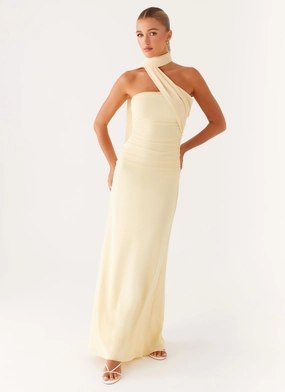 Songbird Maxi Dress - Yellow Eco Friendly
