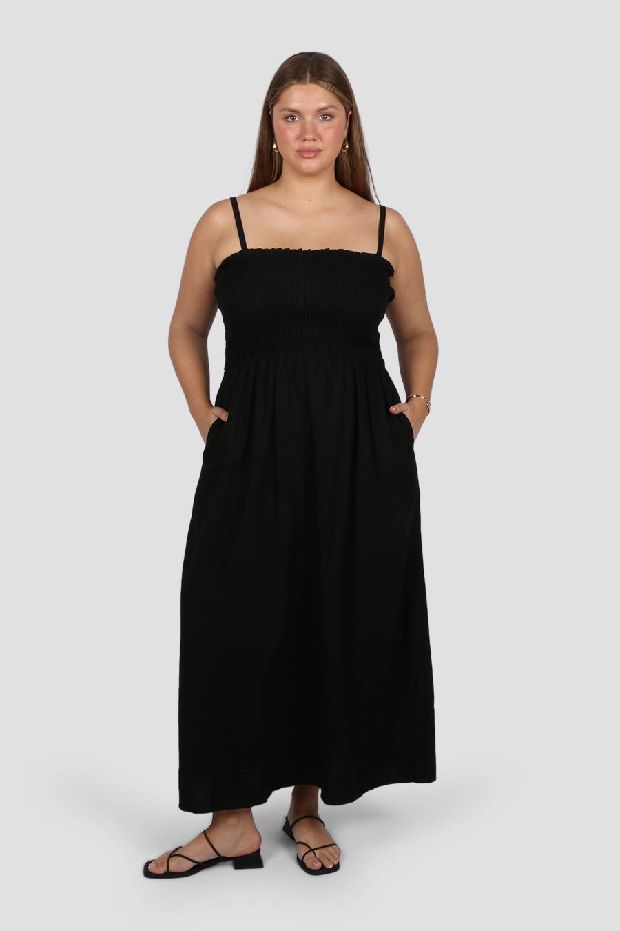 RILORA DRESS BLACK Effortless Fit