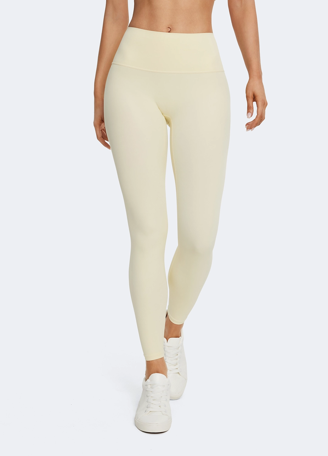 Butter Yellow ? Leggings Breathable Fabric Morning Stretch Stylish Basic