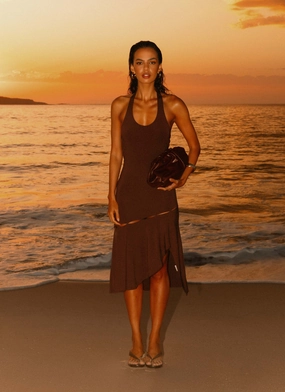 Day Romance Fast Times Midi Dress - Chocolate