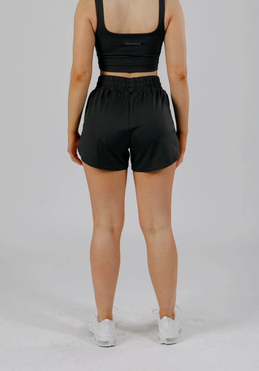 FeatherKnit? Track Short Black Sustainable Easy Breezy