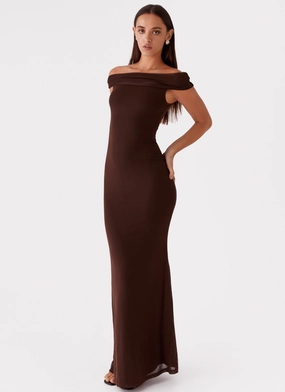 Marilyn Maxi Dress - Chocolate Relaxed fit wear