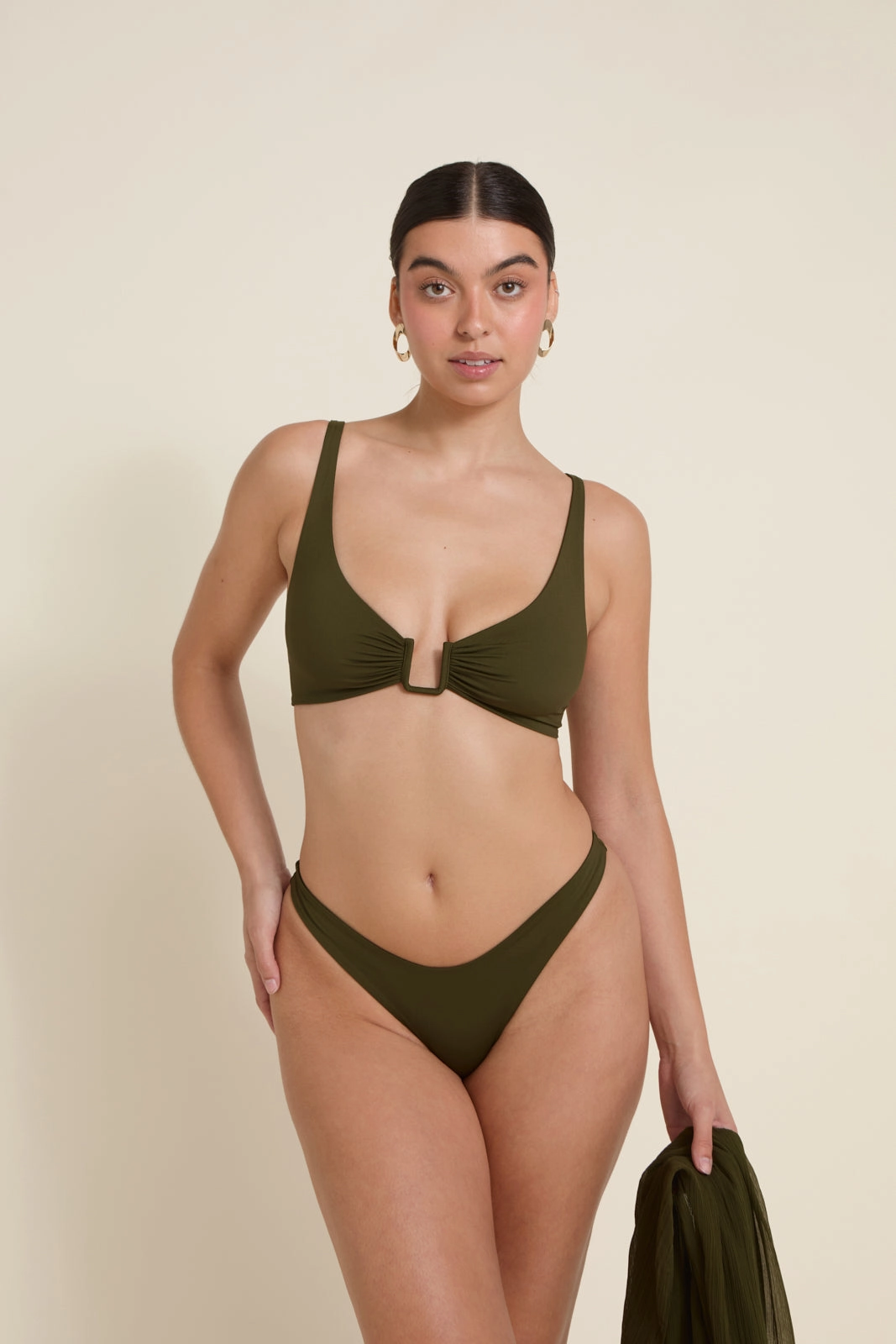 Roll Resistant Waistline Fiji Bottom - Juniper Green (Soft Touch)