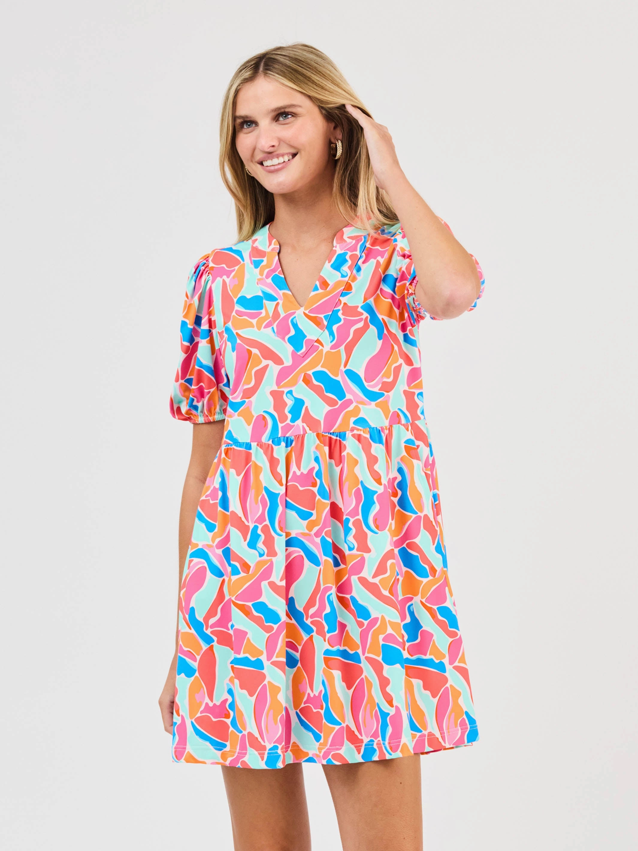 FINAL SALE - Catalina Dress | Cool Waters Blue City Friendly Sleek Presence