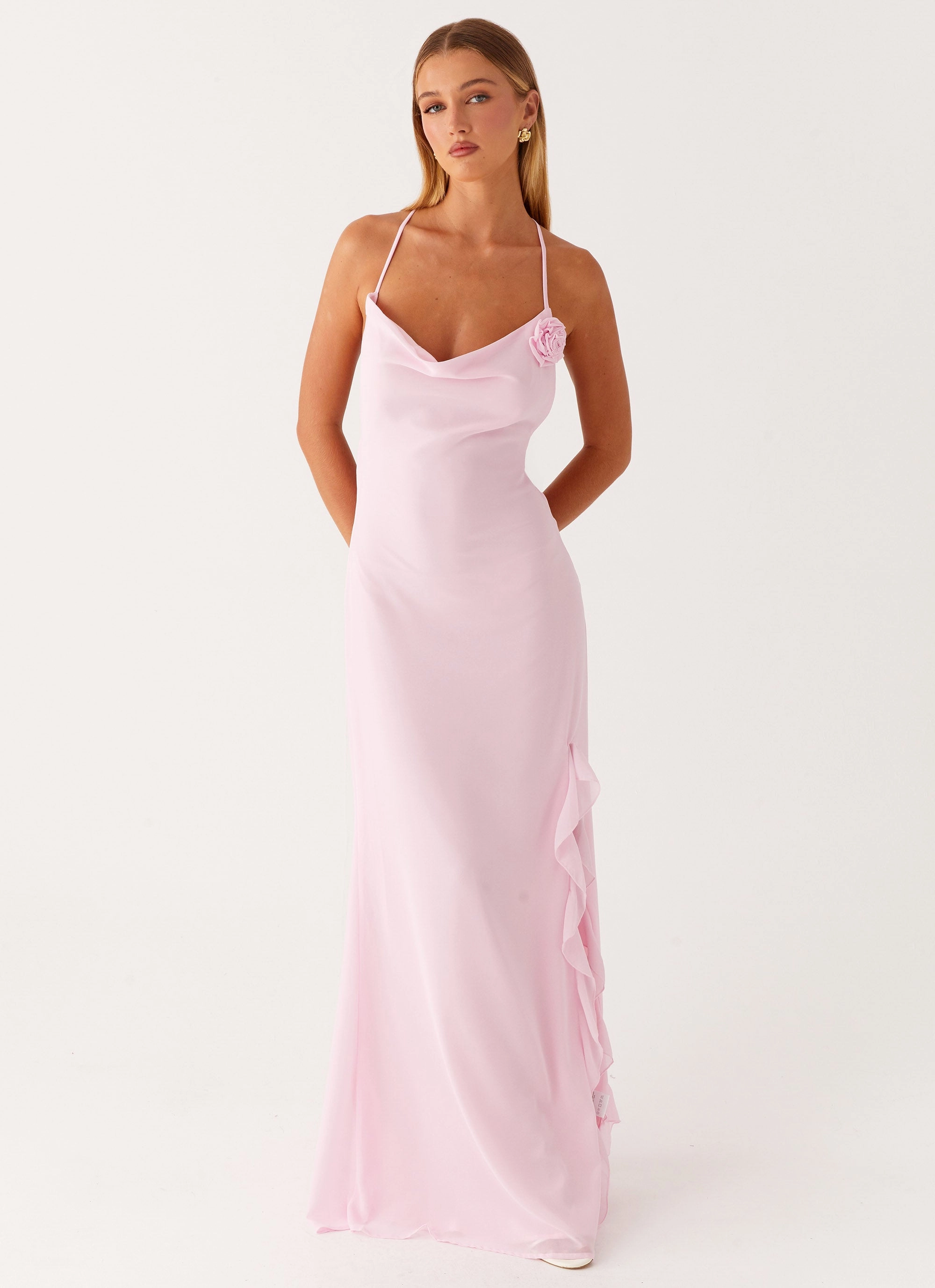 First Class Maxi Dress - Pink Chic Comfort
