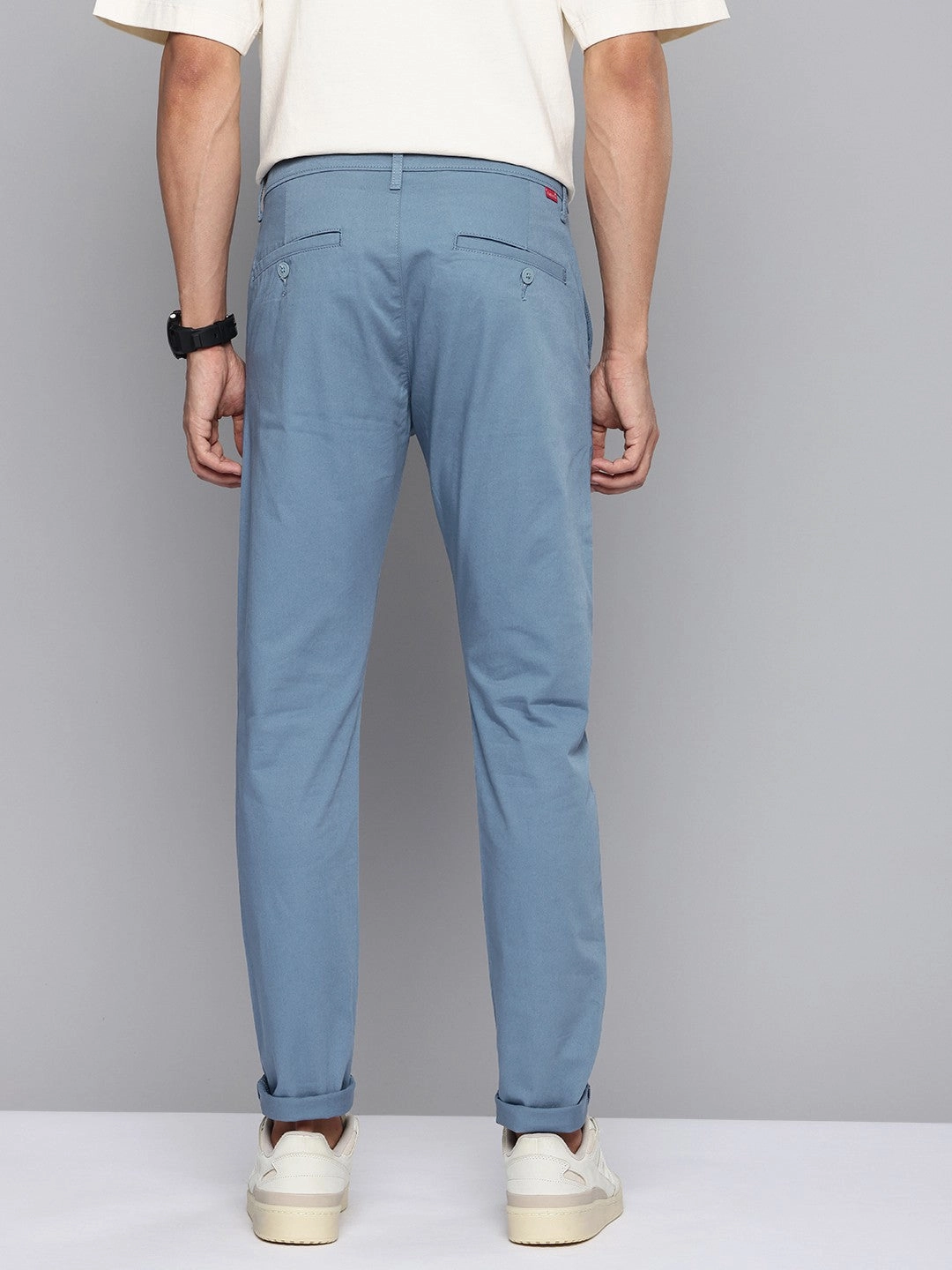 Freedom Motion Ultra Soft Inner Layer Men's 512 Blue Slim Tapered Fit Trousers