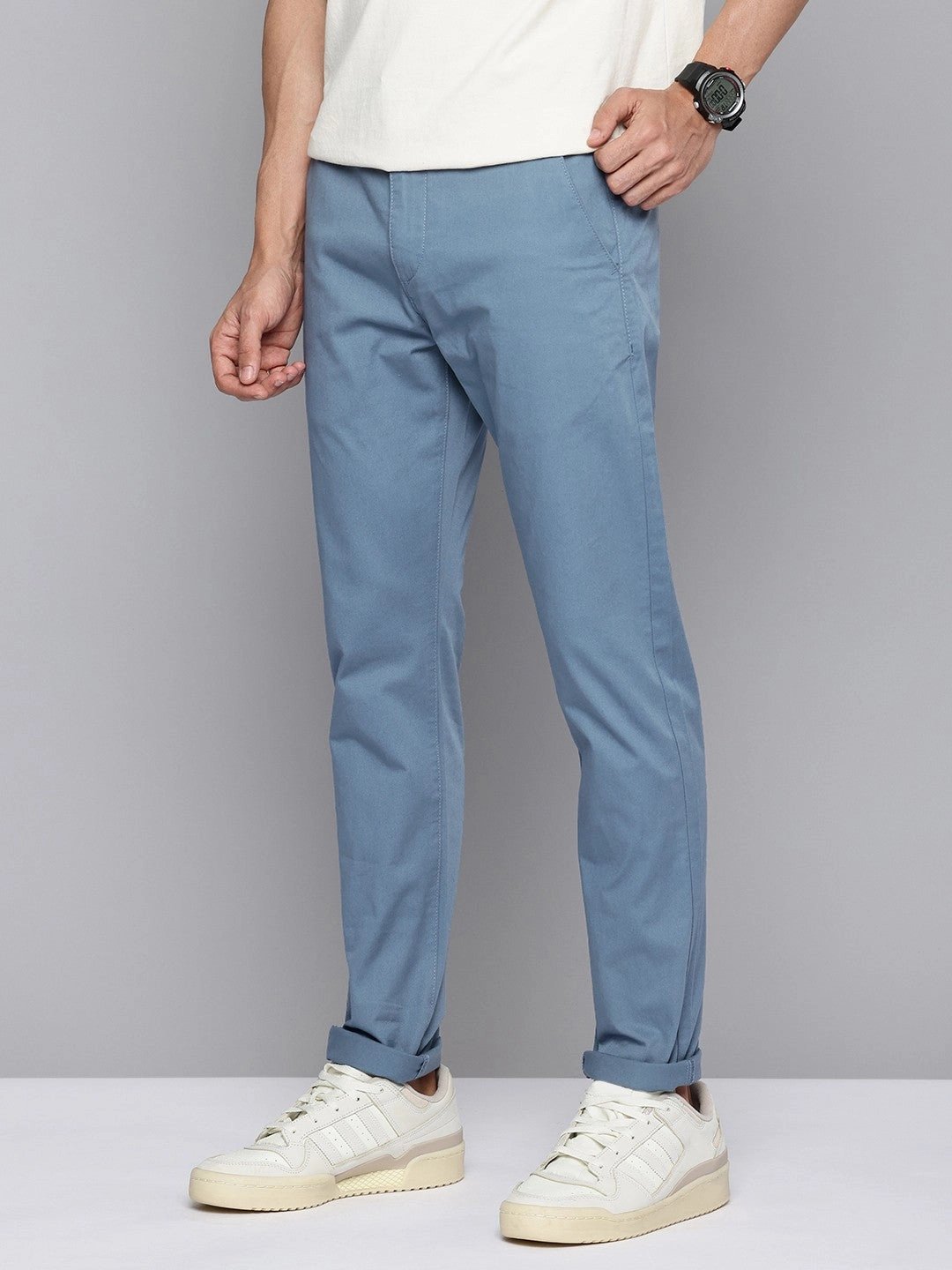 Men's 512 Blue Slim Tapered Fit Trousers Urban appeal Breathable Performance Wear