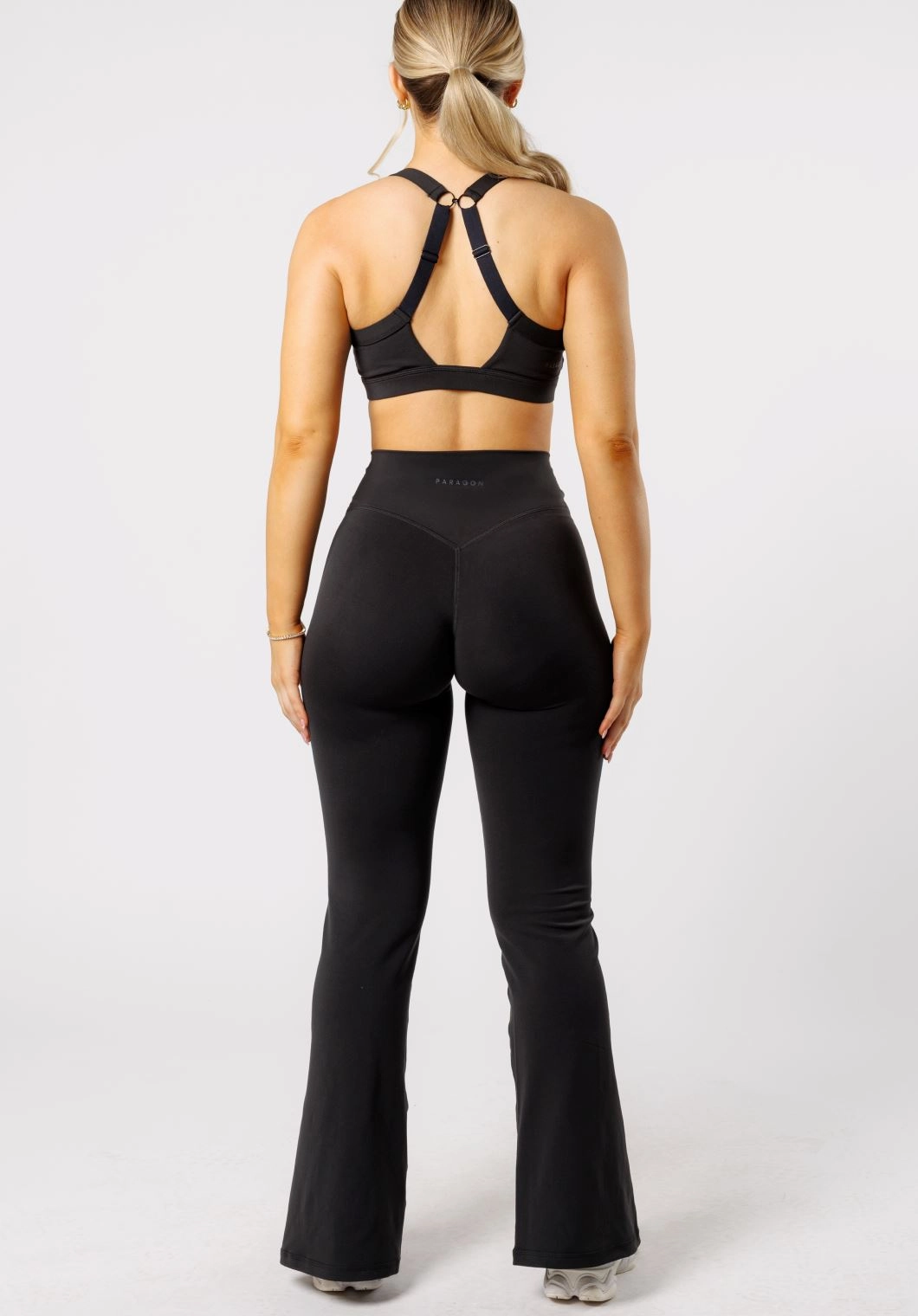 Total Comfort Unisex Style Body Shaping Reluna? Front Slit Sculptseam? Flare Leggings 31" Black