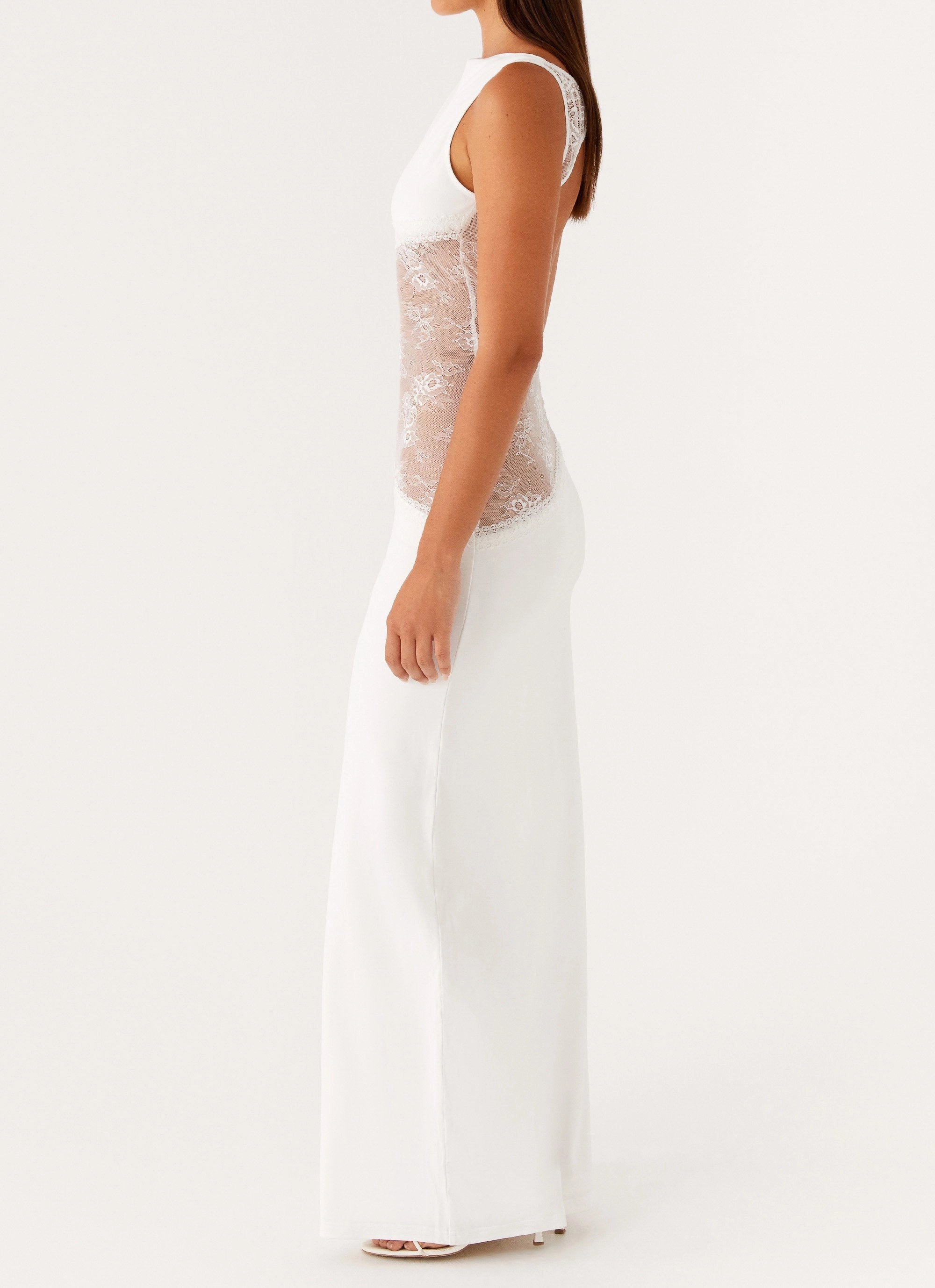 Lucinda Maxi Dress - White Easy Elegance