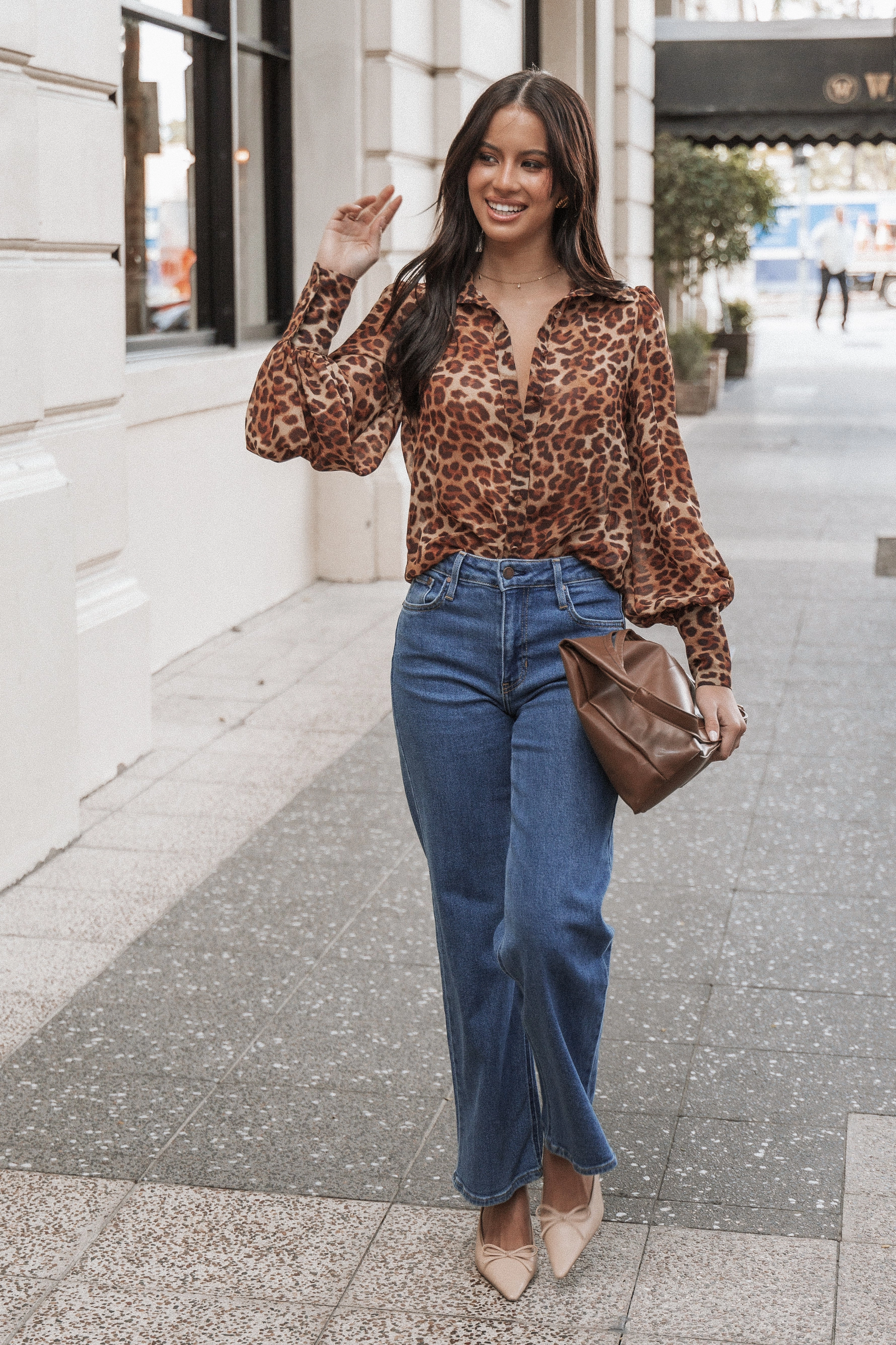 Trendsetting Design Standalone Option Fleetwood Blouse - Leopard