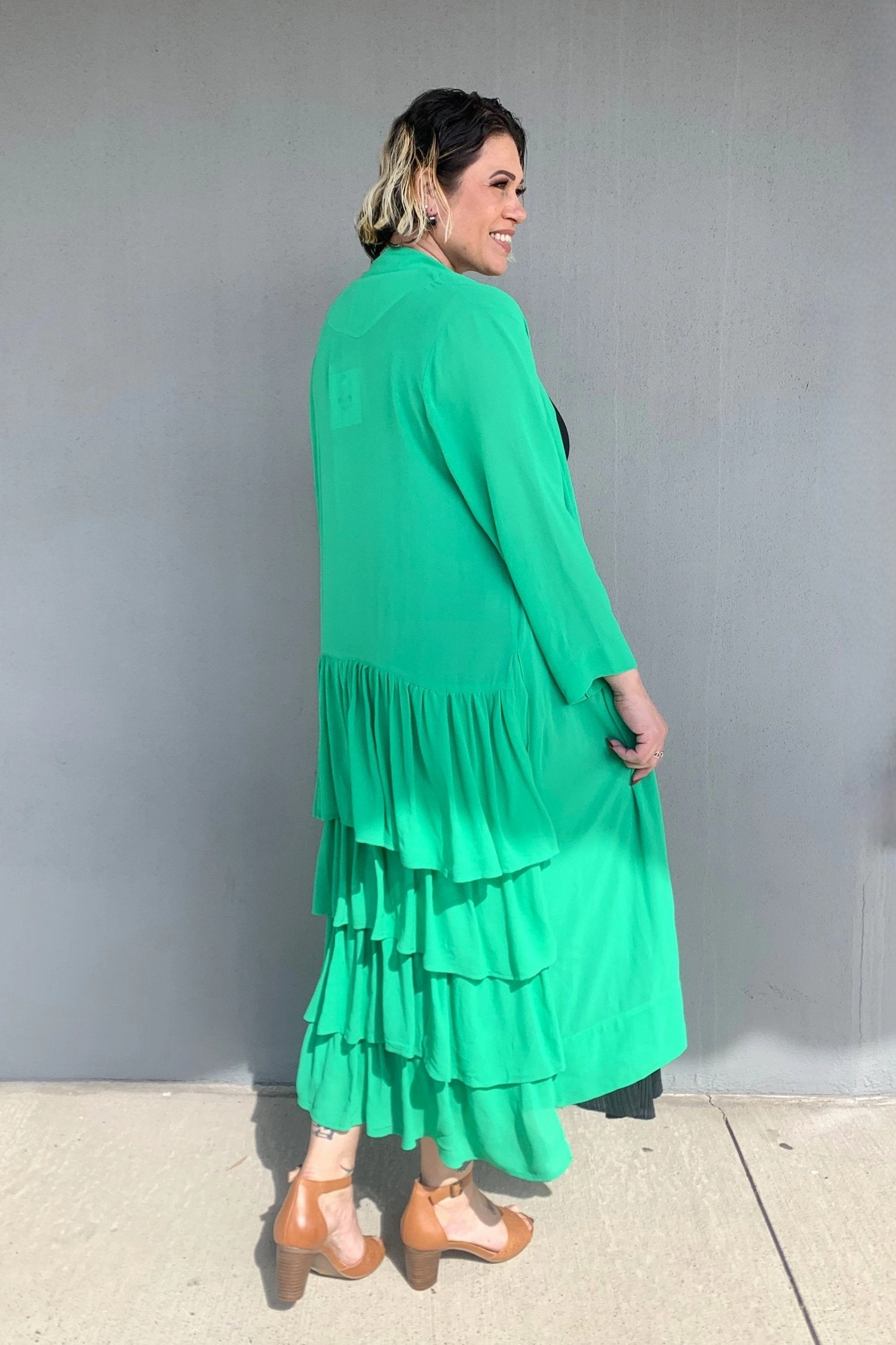 Flexible Daily Fit Static Dissipating Threading Jellicoe - JS24-26B Frilled Back Duster