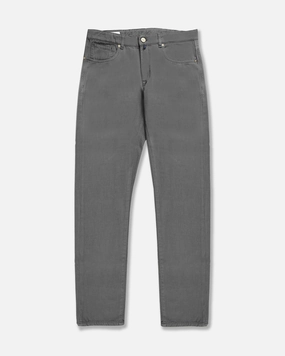 elastic waistband wrinkle free Slim-fit five-pocket trousers in cotton and cashmere