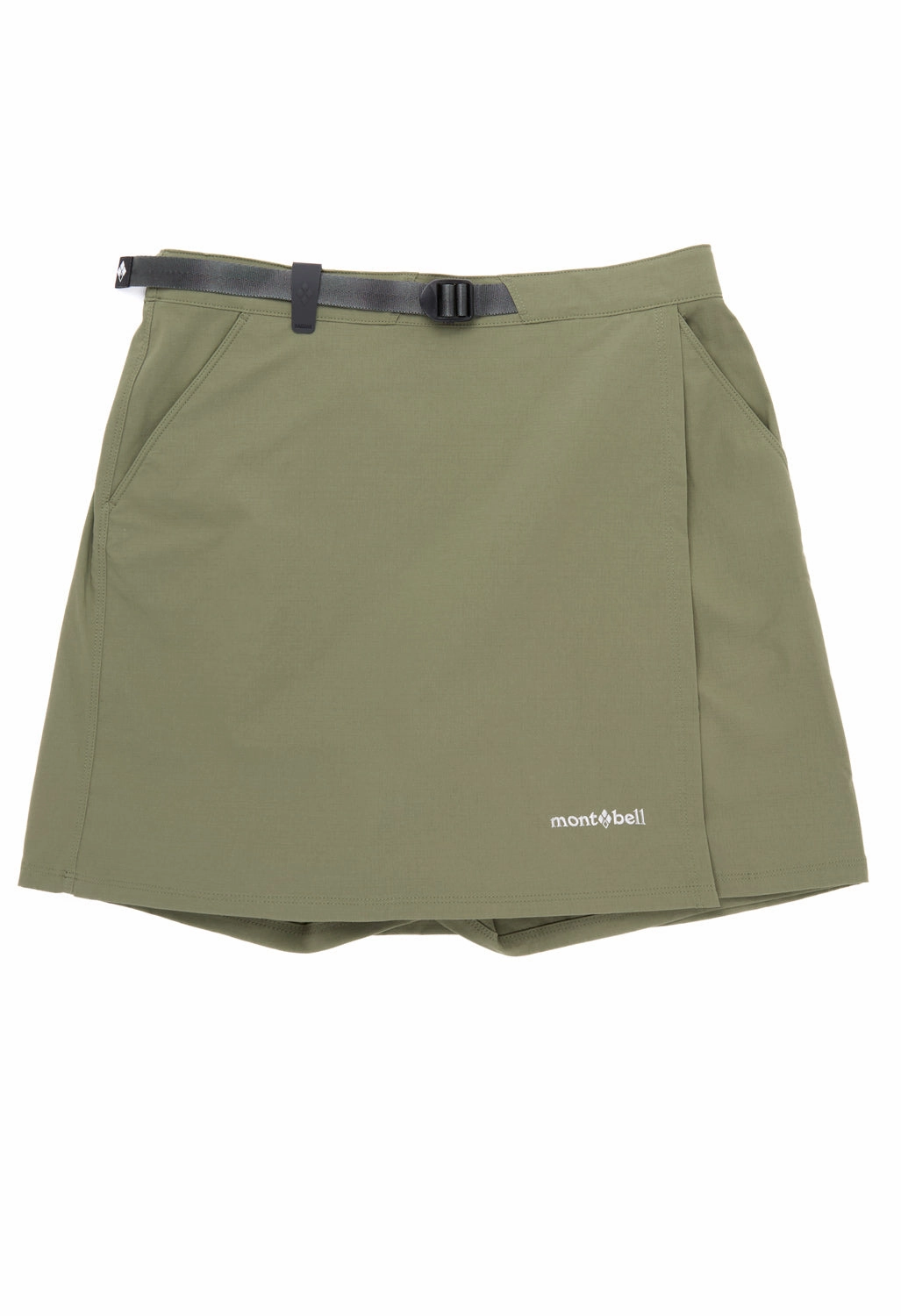 Flexible shape Chilly Weather Montbell Women's Stretch O.D. Wrap Shorts - Khaki