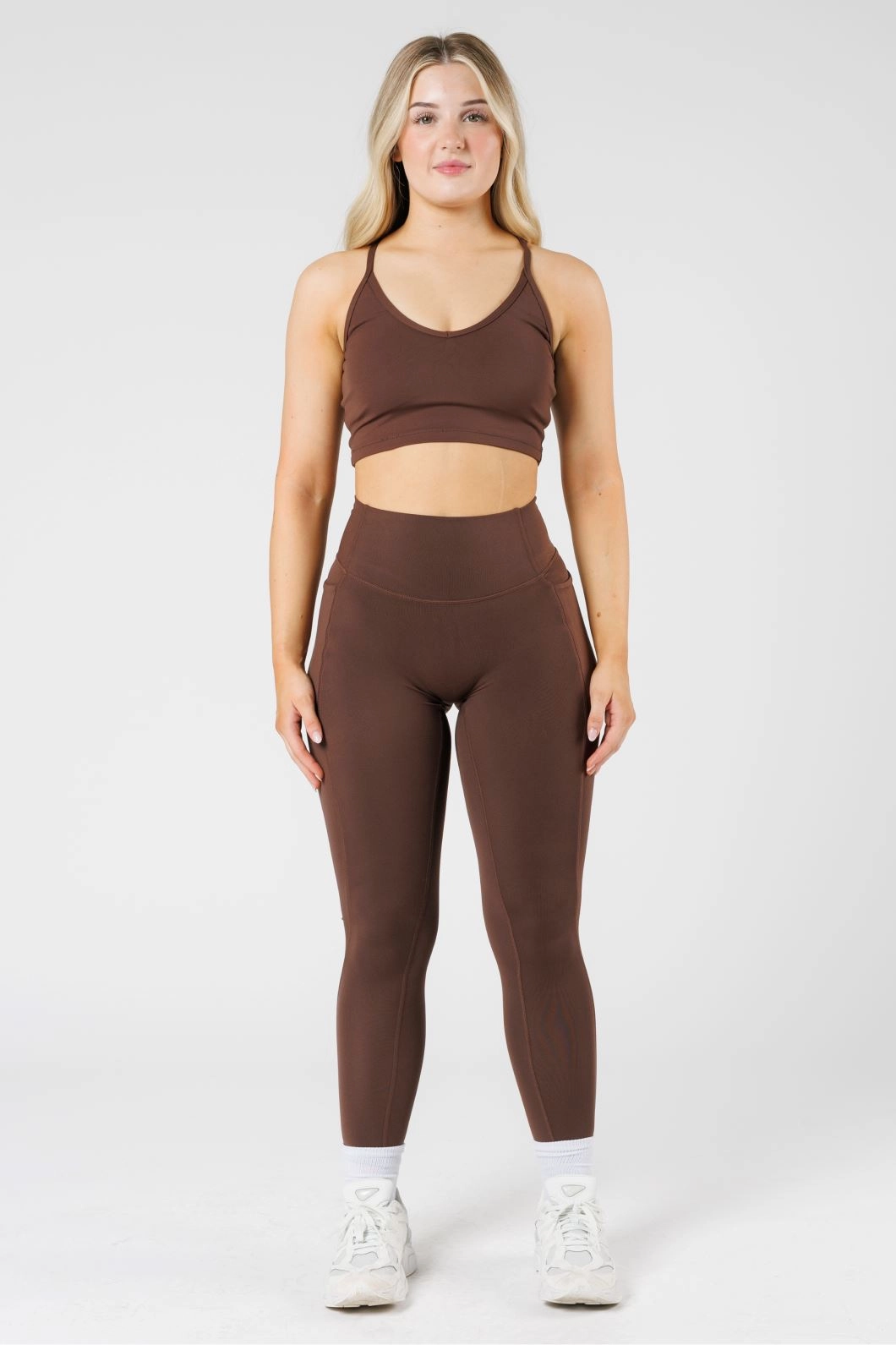 Reluna Empower Sculptseam? Plus Pocket Legging Walnut Simple Line
