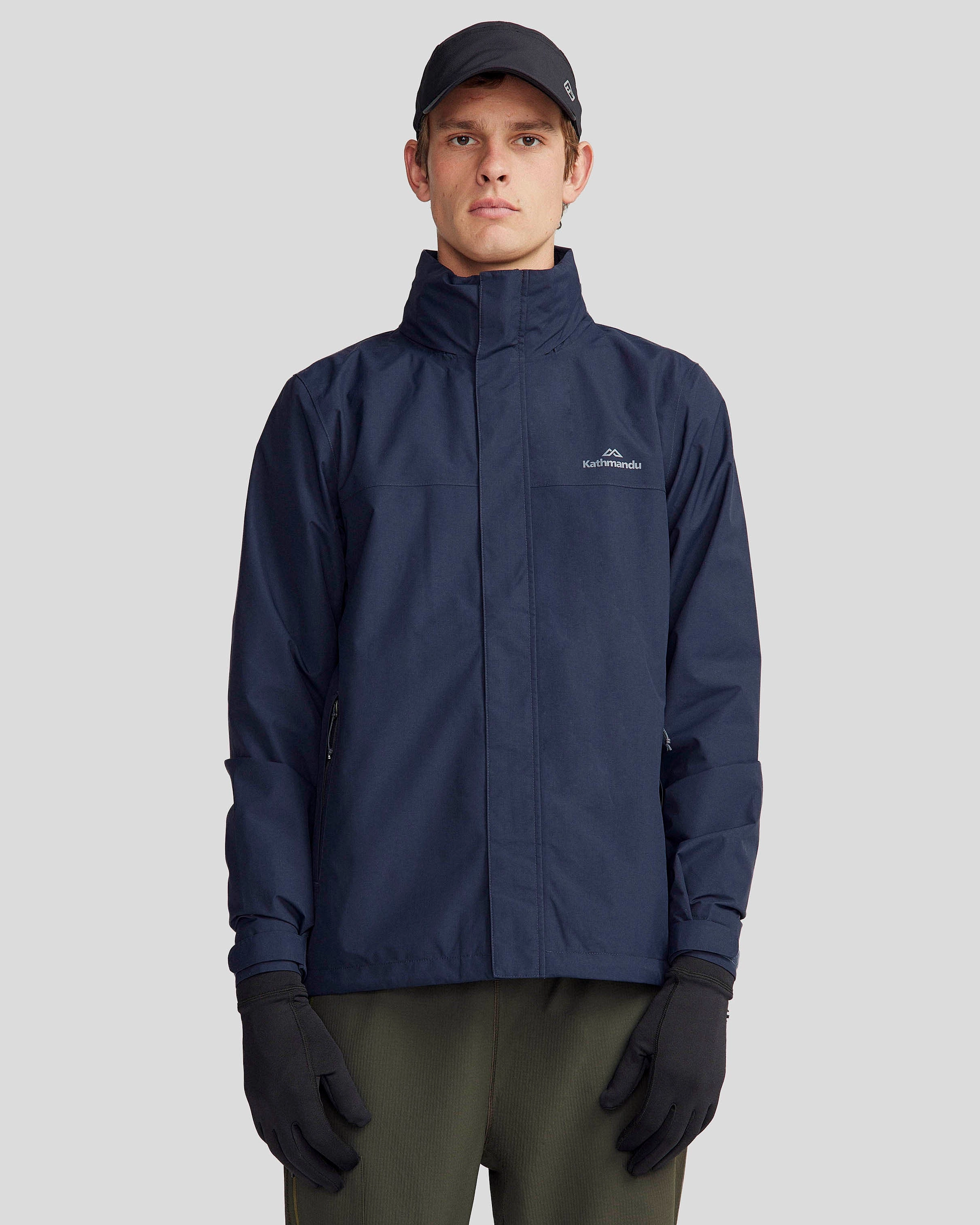 Men's Andulo 2-layer Rain Jacket - Pure Navy Easy Wear Sun Protection Fabric