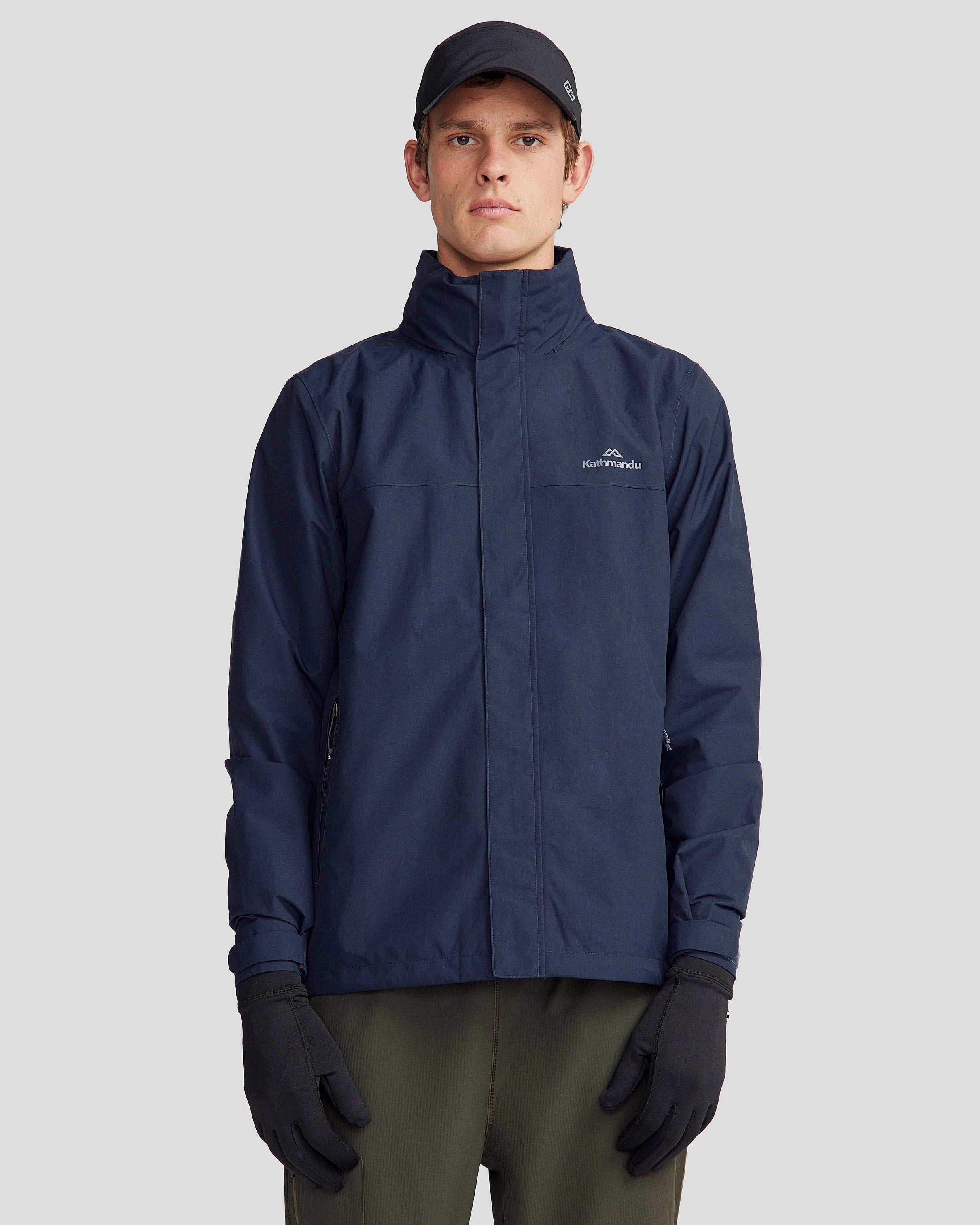 Men's Andulo 2-layer Rain Jacket - Pure Navy ElasticizedWaistbandSystem