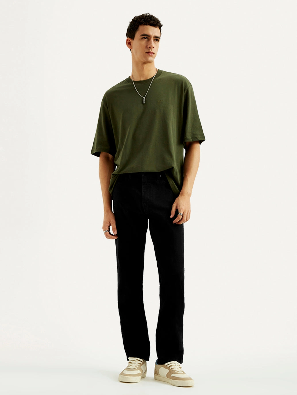 Simple Wear Men's 541 Black Athletic Tapered Fit Mid Rise Jeans