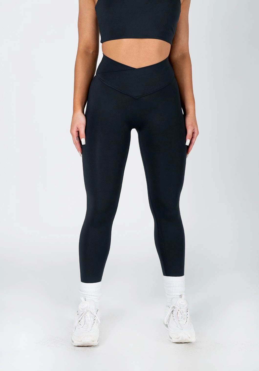 Studio Style FlexSweat Crossover Sculptseam? Legging Black