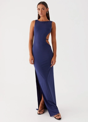 Work Option Sutton Maxi Dress - Navy