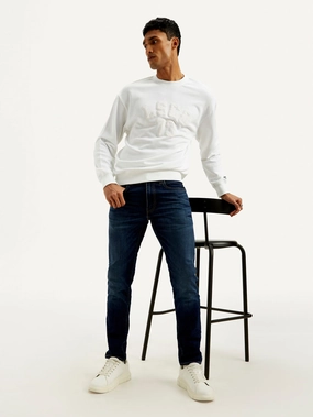 Relaxed Fit Waist Flattering Style Men's 512 Blue Slim Tapered Fit Mid Rise Jeans