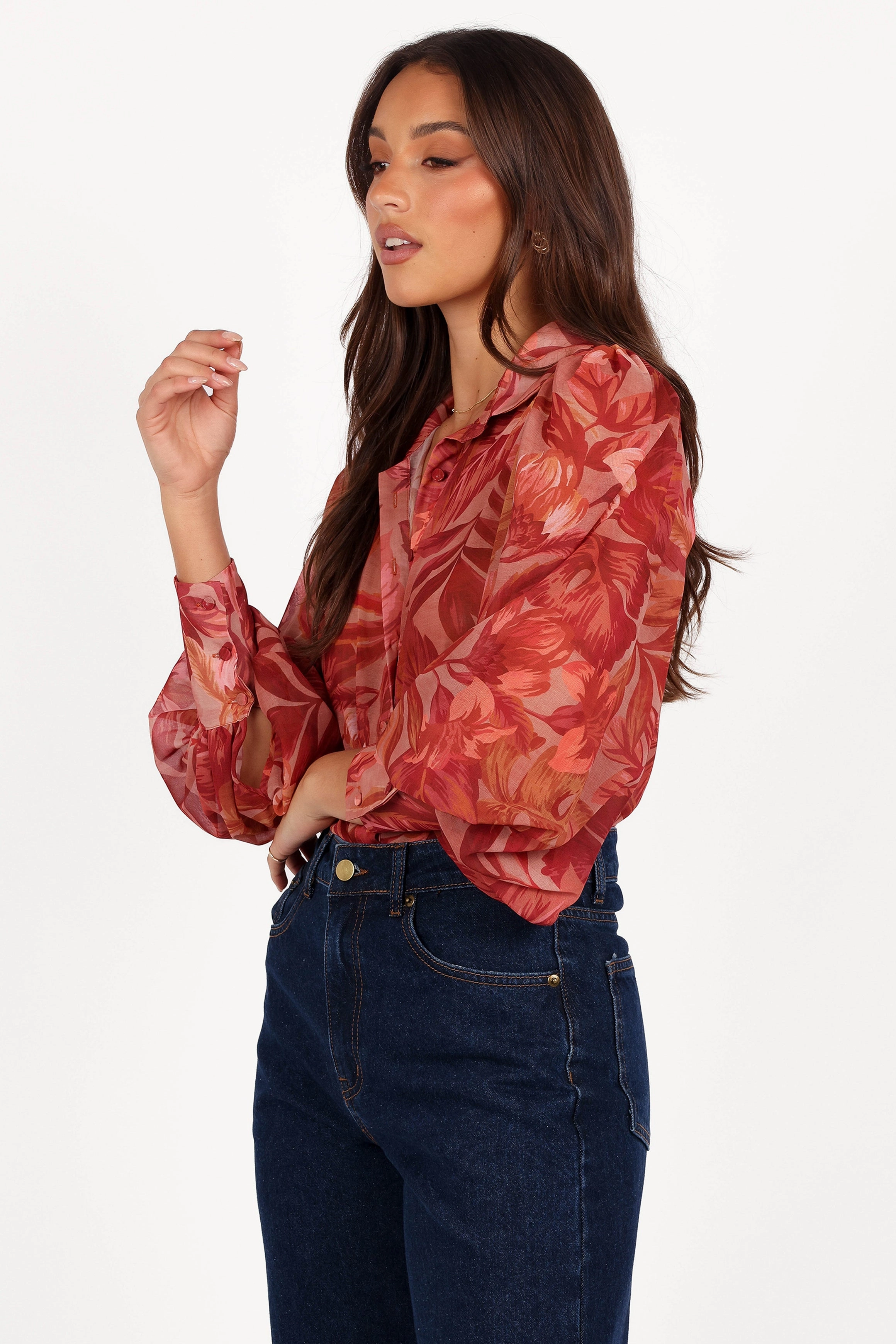 Fleetwood Blouse - Tropics Stretchy Cloth