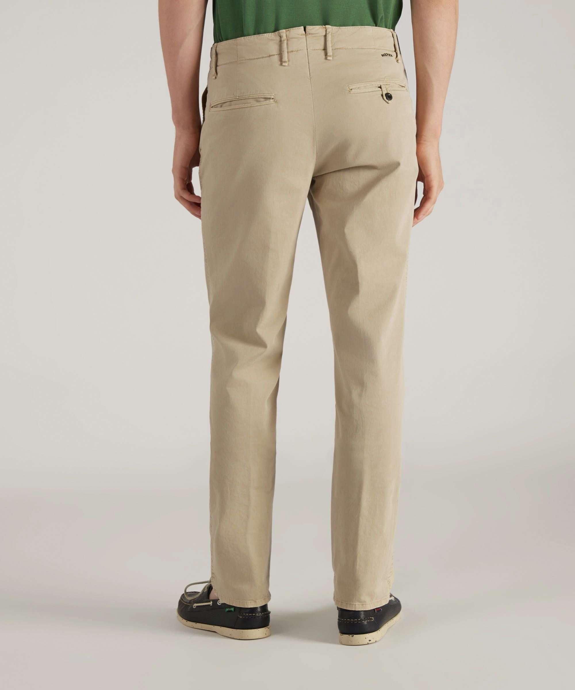 Slim-fit certified stretch gabardine trousers Comfort Wear Fit