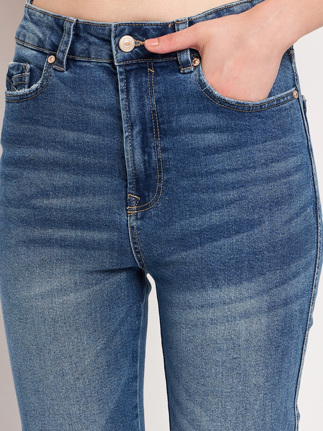 Madame Blue Denim Trendy Sunny Vibes