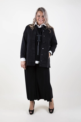 Flexible Hem Adjustment French Dressing Jeans - 182551 Longline Denim Jacket