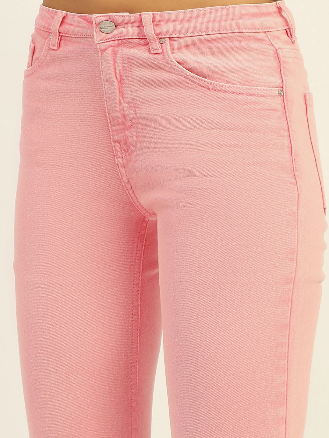 Madame Mid Rise Cotton Pink Denim Responsible Denim Production