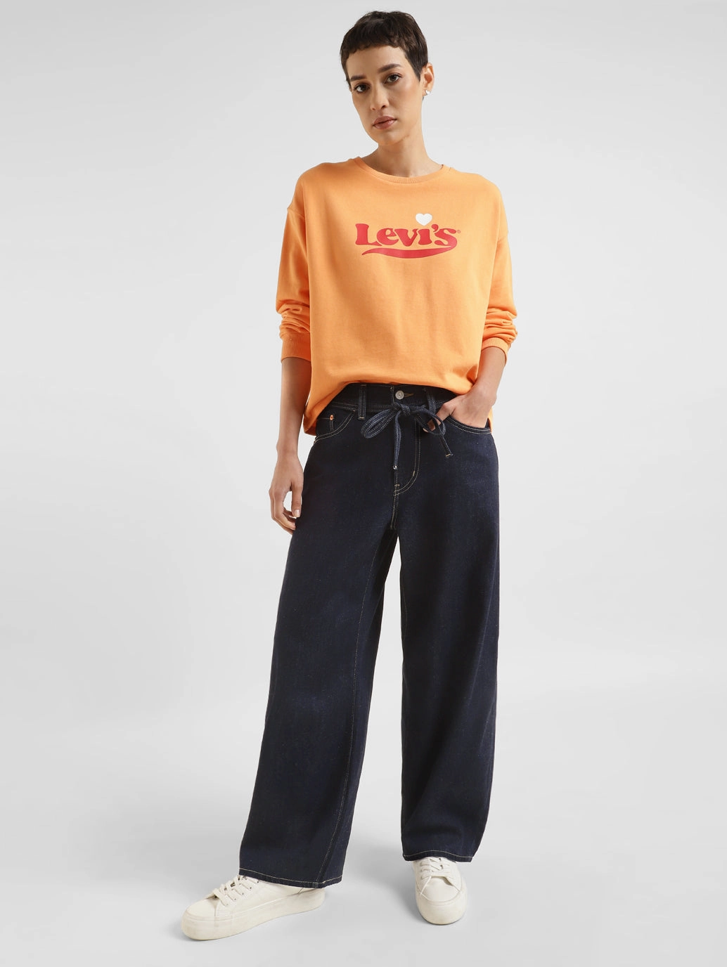 Abrasion Resistant Fabric Chill Comfort Women's Blue XL Balloon Loose Fit High Rise Jeans