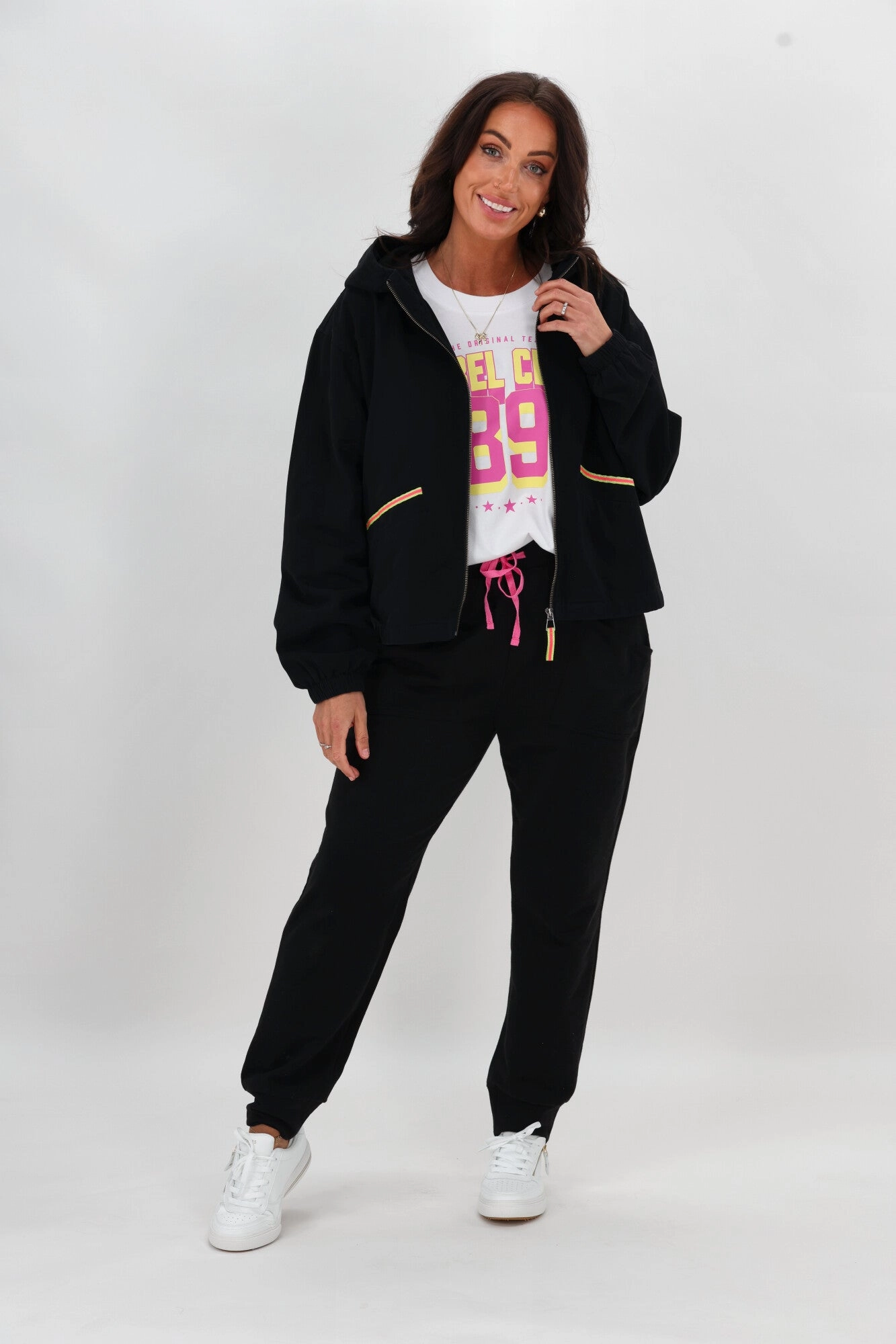 Rebel Club Reece Jacket Black Active Wear