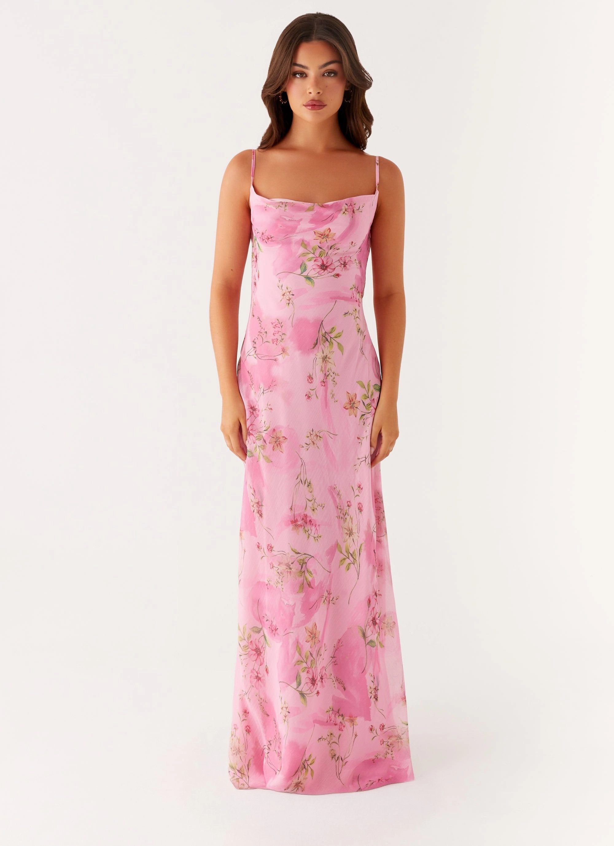 Quick Layer Orlando Maxi Dress - Pink Floral Print