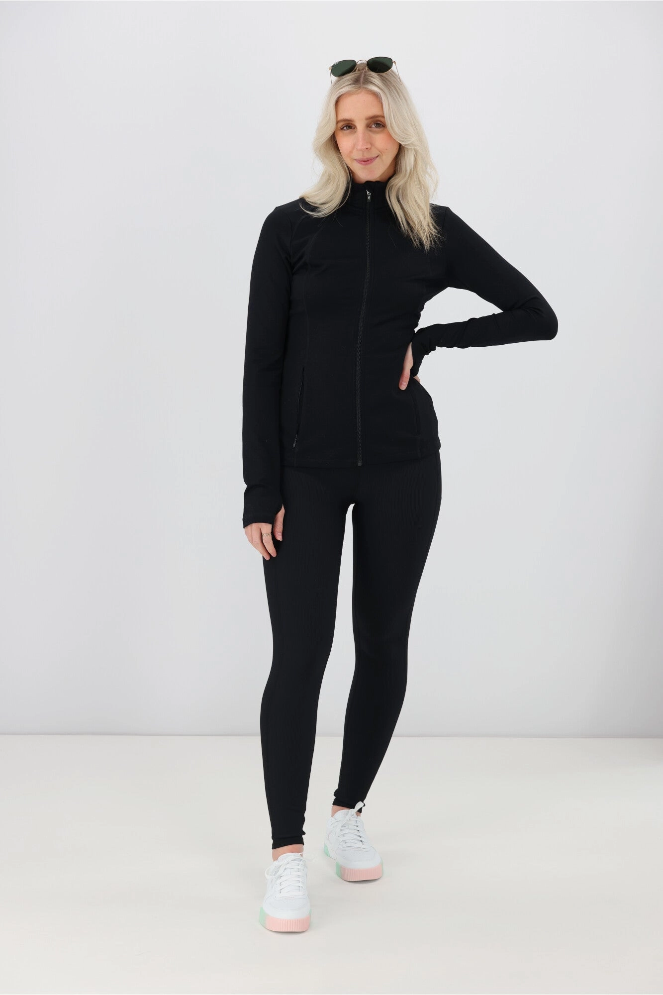 Skechers Go Walk Jacket Black Elastic hem