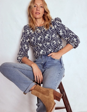 Heat Control Comfy All-Day Girlfriend Jeans-Light Vintage