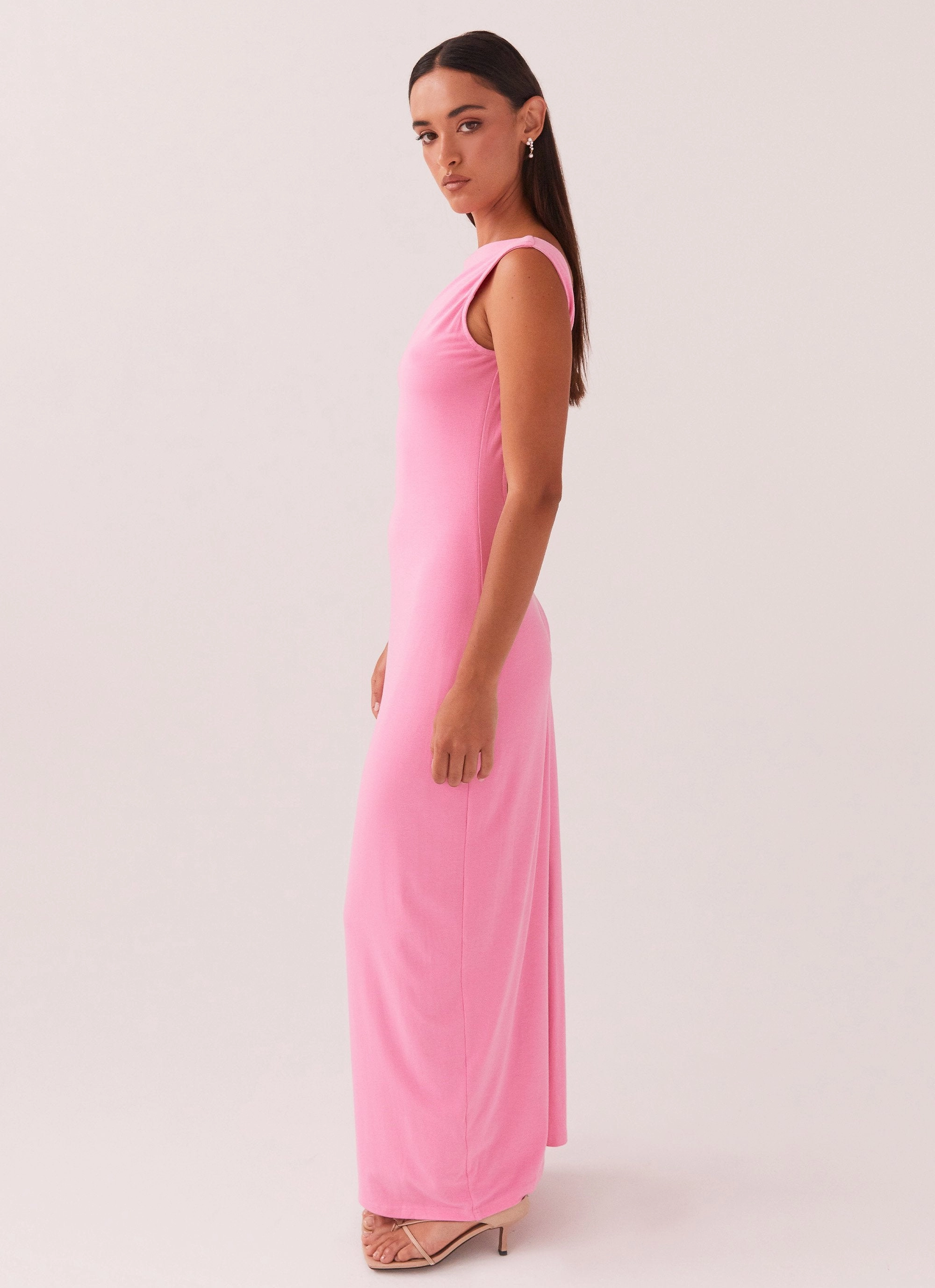 Chic Comfort Look Minimal Touch Celina Maxi Dress - Pink