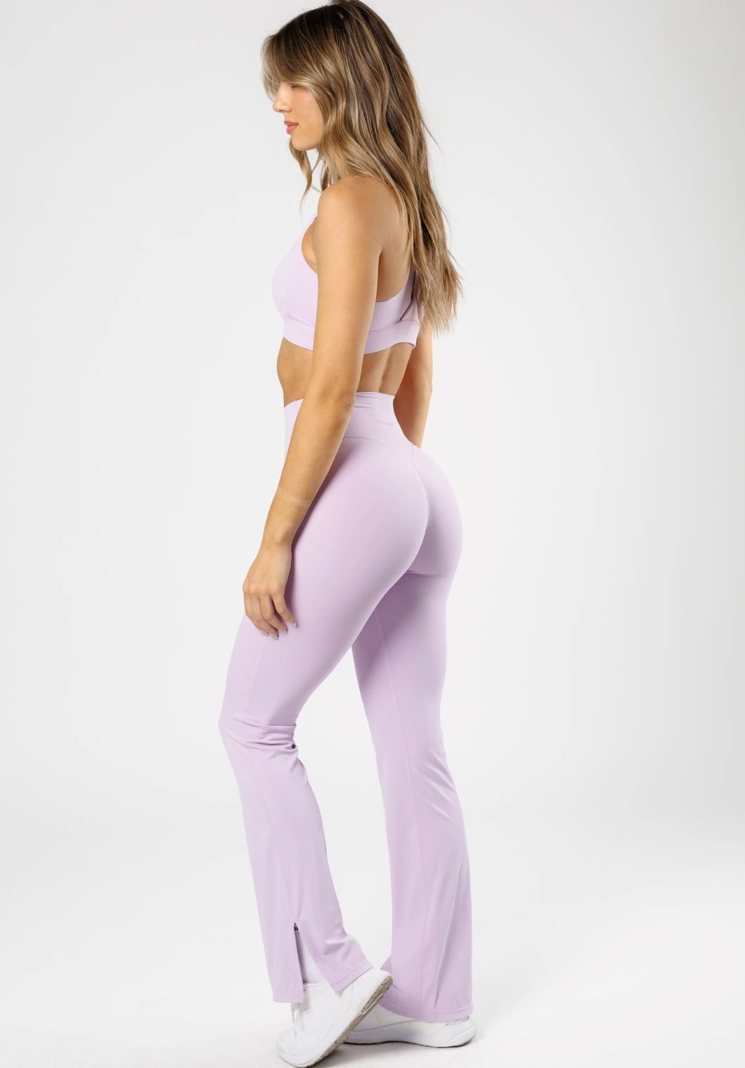 RecStretch Original Sculptseam? Plus Flare Legging 34" Pastel Lilac Perfect for Yoga Effortless Active Fit