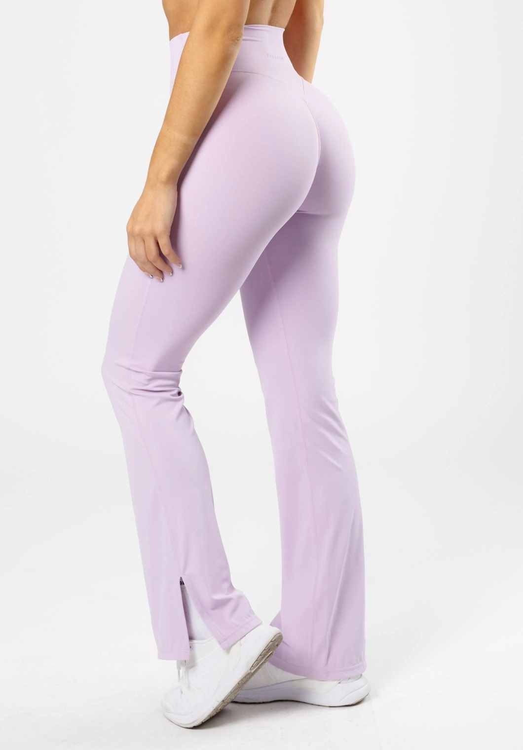 Reflective Logo Detail RecStretch Original Sculptseam? Plus Flare Legging 34" Pastel Lilac