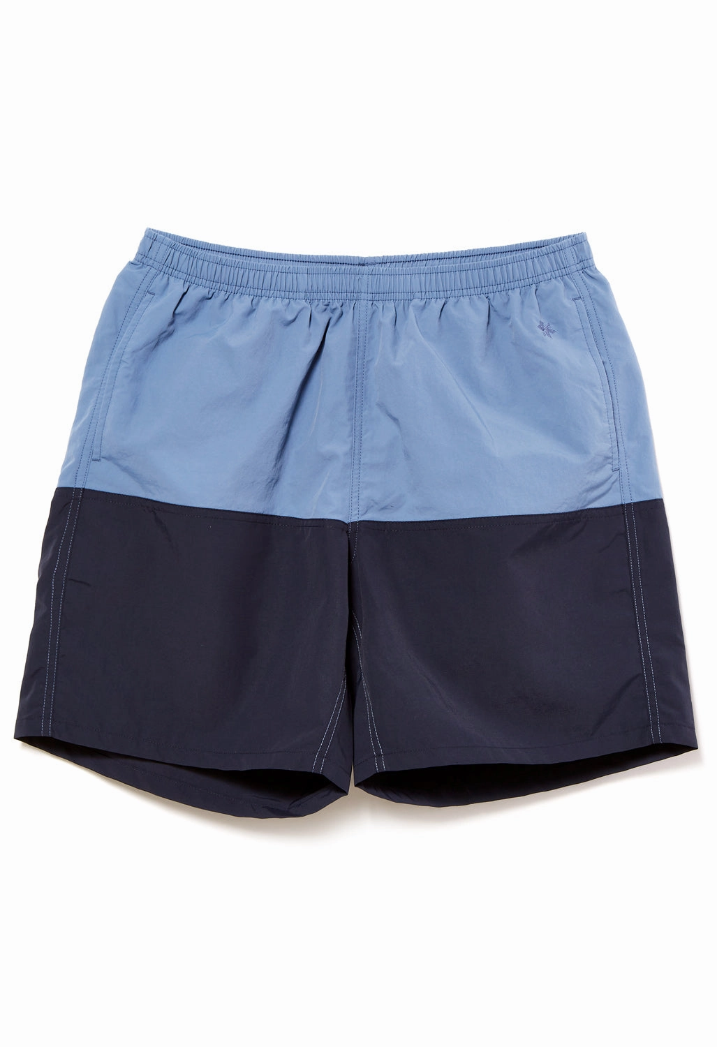 Goldwin Men's Nylon Bicolor Shorts 7" - Horizon Blue/Ink Navy Multi Pocket System