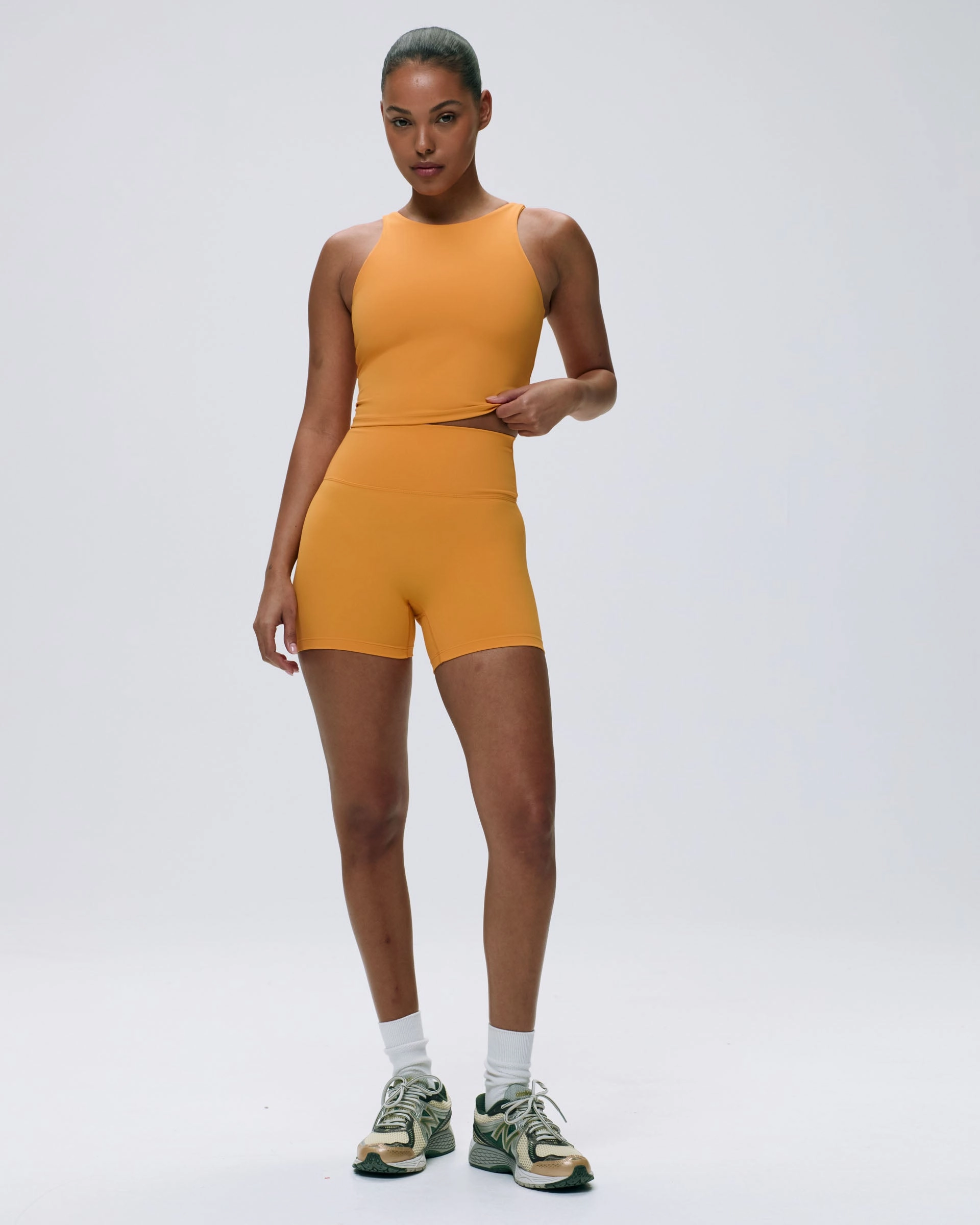 Dynamic Fit Ultimate Ultra Crop Shorts - Mango Orange
