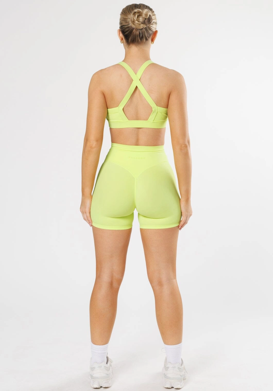 RecStretch Original Sculptseam? Plus Short 5" Lemon Lime Double Layered Construction Stretchable Waist