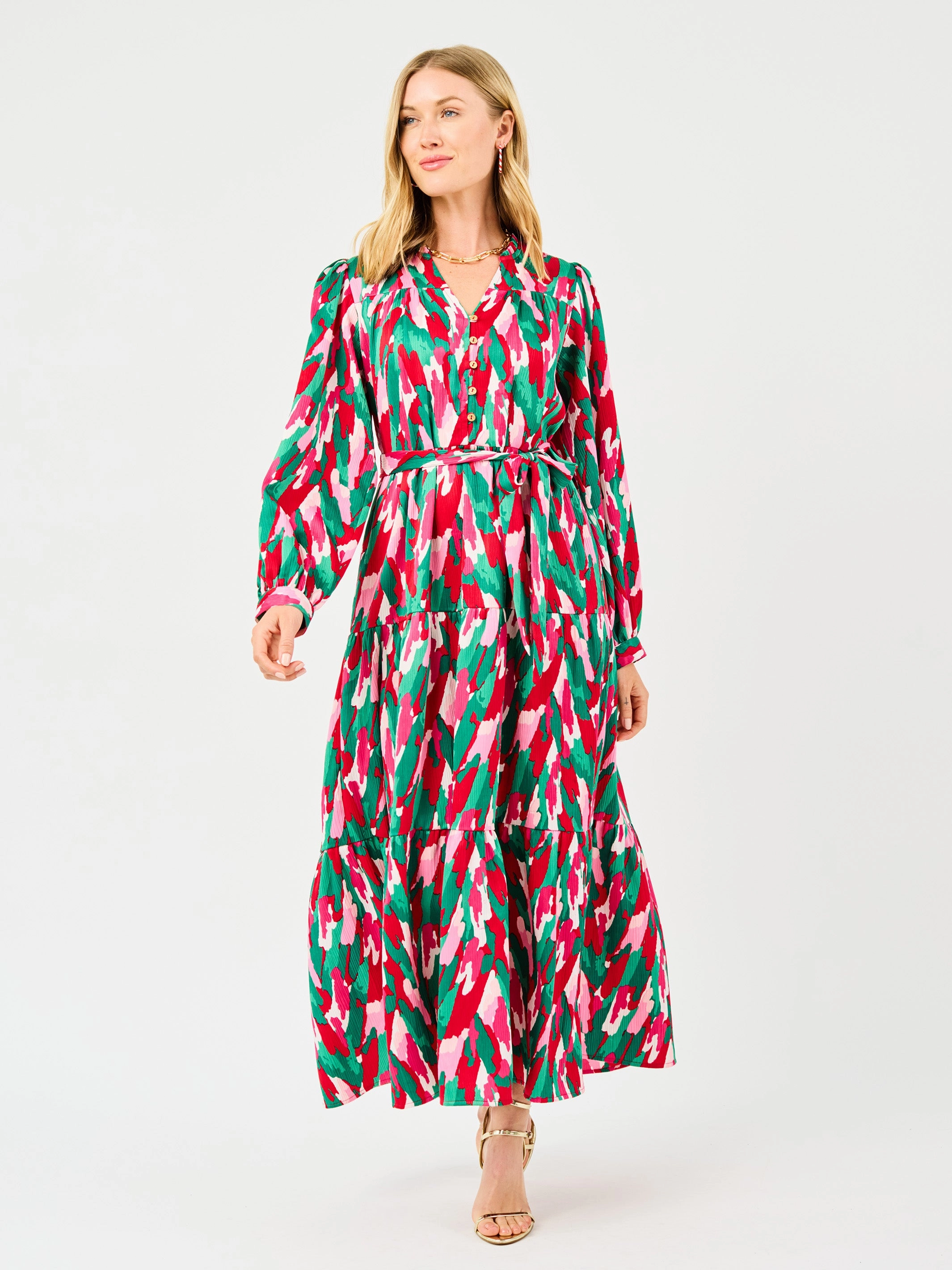 Gracelyn Dress | With A Twist Pink Lounge Feel Layered Texture