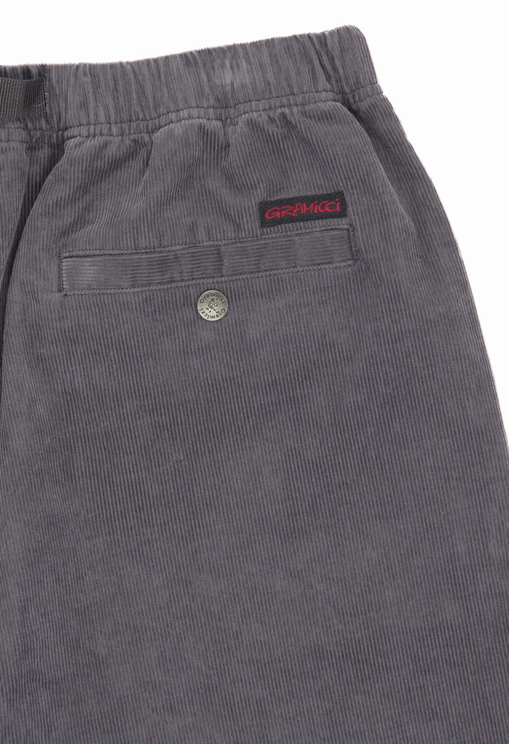 Ergonomic Curved Seams Gramicci Men's Corduroy G Shorts - Charcoal