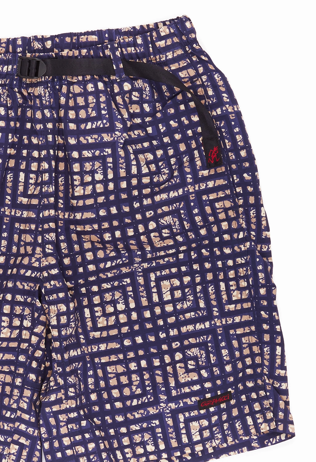 Gramicci Men's Nylon Packable G Shorts - Batik Navy Outdoor Apparel Zipper pockets