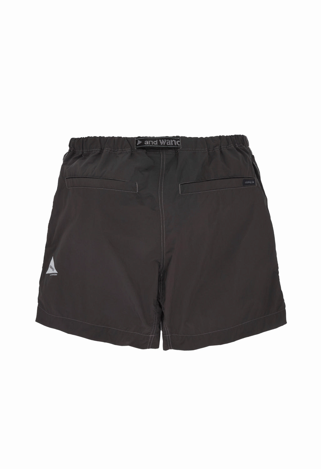 Gramicci x And Wander Men's Brushed Nylon Shorts - Charcoal hypoallergenic