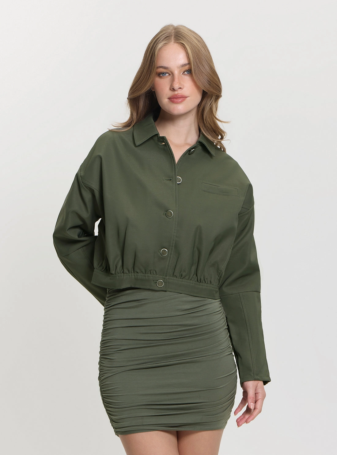 Timeless Piece Green Rian Twill Jacket