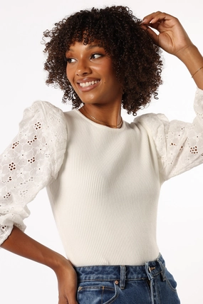 Country Charm Halle Top - White